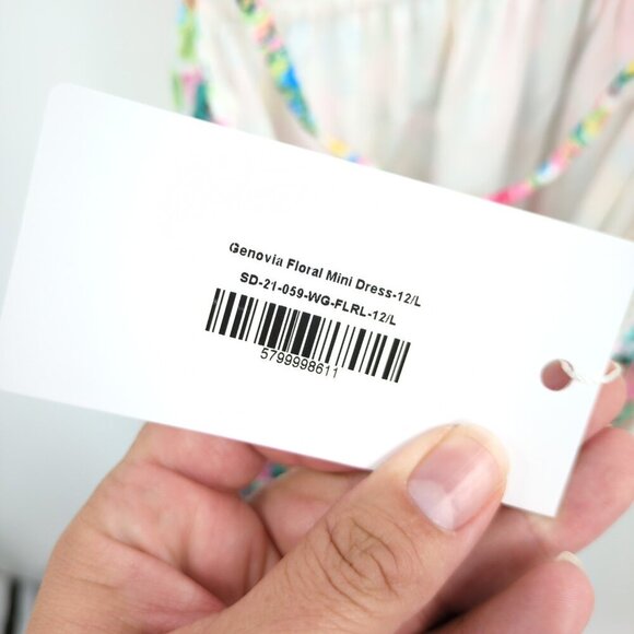 New‎ Beginning Boutique Genovia Floral Mini Dress Women's 8 Pink Green Yellow - Picture 14 of 16